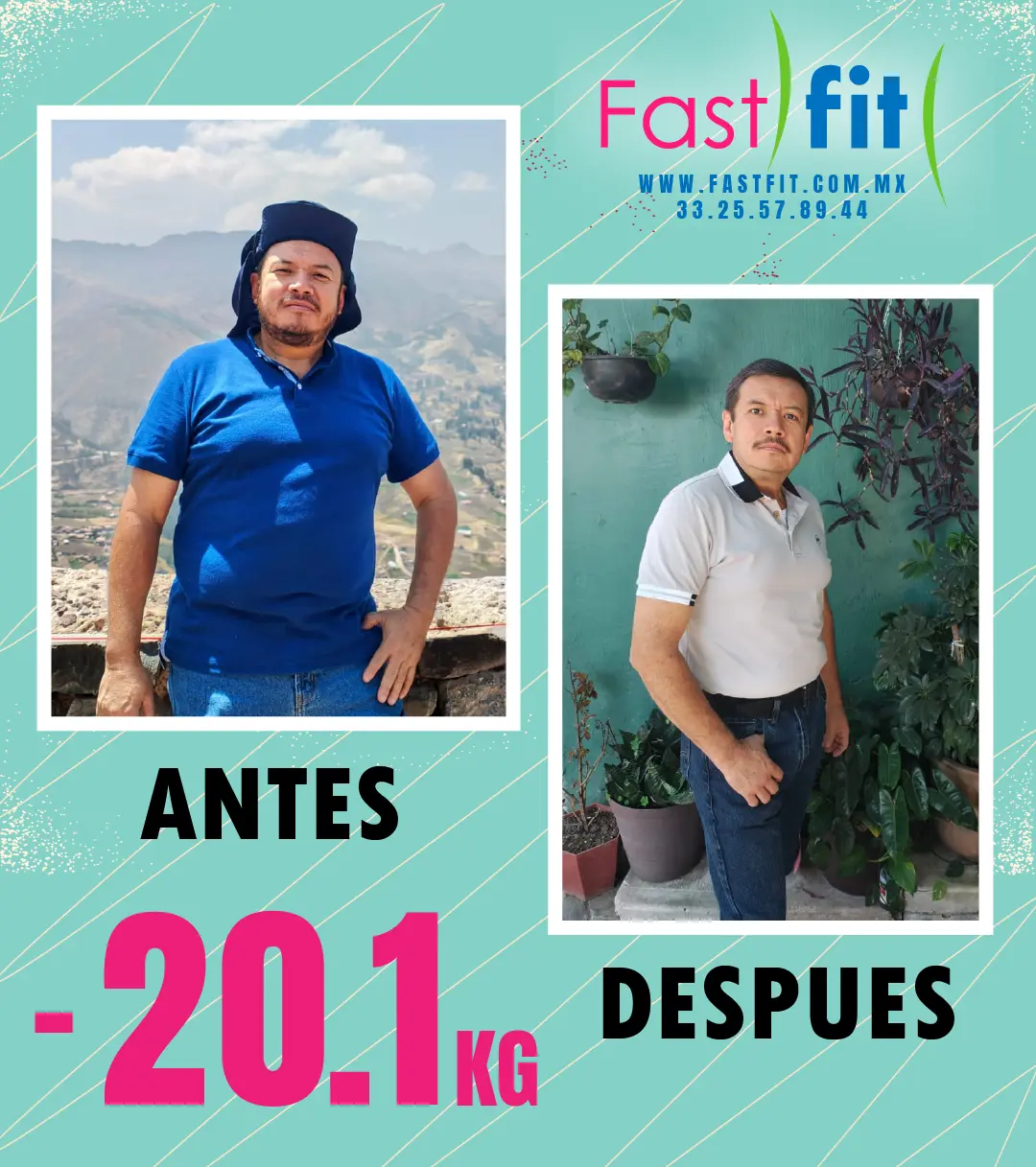 Disminución de 20.1 kg